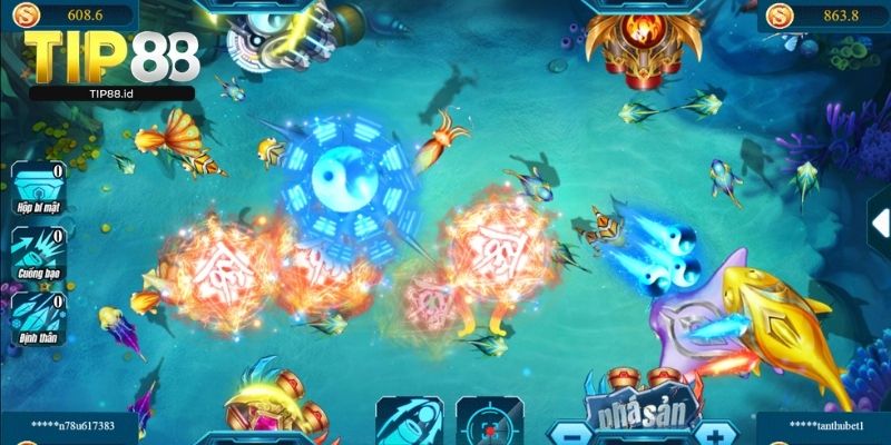 Sử dụng cách bắn liên tục vào cá lớn